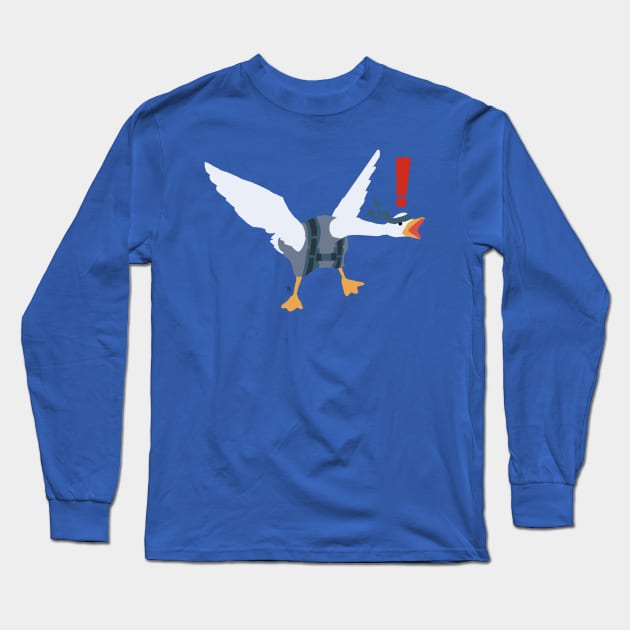 Untitled Goose Solid Long Sleeve T-Shirt by Artfox